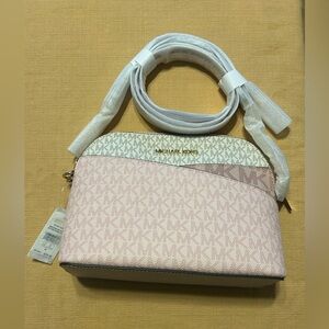 Michael Kors 3 Color Pink Cream Crossbody Bag - Brand New With Tags